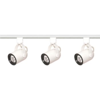 Image for Satco® Nuvo White Three-Light Mr16 Line Voltage Round Back Track Kit from HD Supply