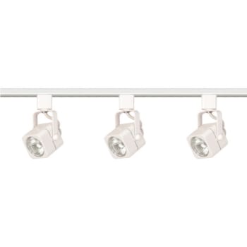 Image for Satco® Nuvo White Three-Light Mr16 Line Voltage Square Track Kit from HD Supply