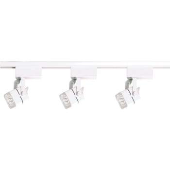Image for Satco® Nuvo White Three-Light Mr16 Low Voltage Square Track Kit from HD Supply