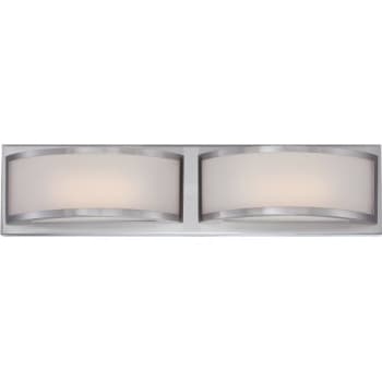 Image for Satco® Mercer 20.5 In. 2-Light Led Wall Sconce (Brushed Nickel) from HD Supply