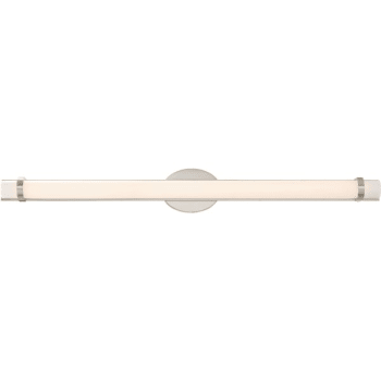 SATCO® Nuvo Polished Nickel Slice 36 LED Wall Sconce With White Acrylic Lens