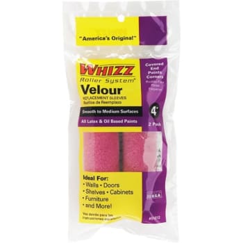 Image for Whizz 51012 4" Purple Velour 3/16" Nap Mini Roller, Package Of 20 from HD Supply