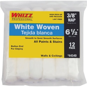Image for Whizz 44540 6-1/2" White Whizzflex Woven 3/8" Nap Mini Roller, Package Of 12 from HD Supply