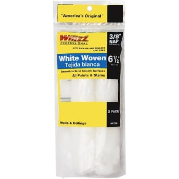 Image for Whizz 44316 6-1/2" White Whizzflex Woven 3/8" Nap Mini Roller, Package Of 20 from HD Supply