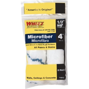 Image for Whizz 4" Xtrasorb Microfiber Blue Stripe Mini Roller, 1/2" Nap, Package Of 20 from HD Supply