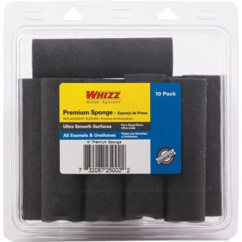 Image for Whizz 25002 4" Premium Black Concave Foam Mini Roller, Package Of 10 from HD Supply