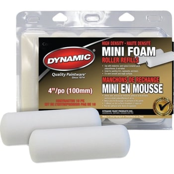 Dynamic 05318 6.5" (165mm) Foam Mini Roller, Package Of 10