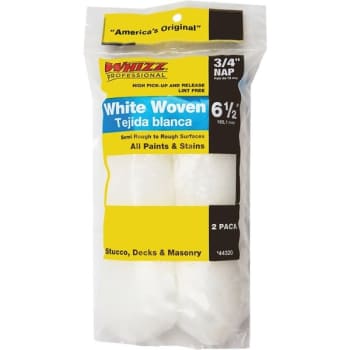 Image for Whizz 44320 6-1/2" White Whizzflex Woven 3/4" Nap Mini Roller, Package Of 20 from HD Supply