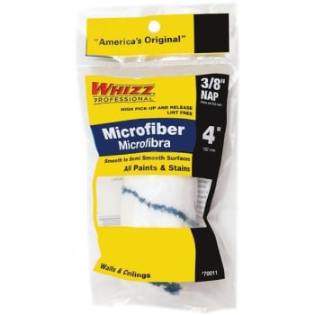 Image for Whizz 4" Xtrasorb Microfiber Blue Stripe Jumbo Mini Roller, 3/8" Nap, Pkg Of 10 from HD Supply