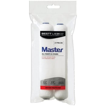 Image for PSB / Bestt Liebco John 6-1/2" White Woven Mini Roller, 3/8" Nap, Package Of 2 from HD Supply