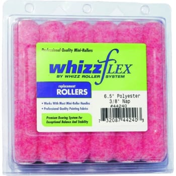 Image for Whizz 44240 6-1/2" Pink Flex Polyester 3/8" Nap Mini Roller, Package Of 12 from HD Supply
