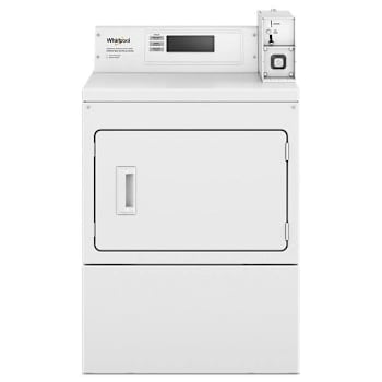 Whirlpool Commercial 7.4 Cu.ft. Gas Dryer/Factory Installed Coin Drop Box, White