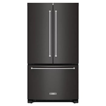 Image for KitchenAid ENERGY STAR 20 cu. ft. French Door Refrigerator With Ice Maker, Printshield Finish, Black Stainless Steel from HD Supply