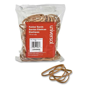 Universal Rubber Bands Size 32 0.04" Gauge Beige 4 Oz Box Package Of 205