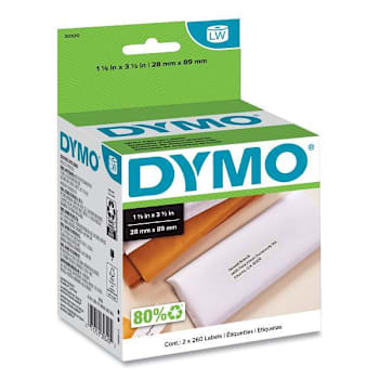 Image for DYMO Labelwriter Address Labels 1.12"X3.5" White 260 Labels Package Of 2 from HD Supply