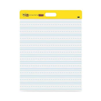 Self-Stick Wall Pad, Manuscript Format (Primary 3" Rule), 20 x 23, White, 20 Sheets, 2/Pack