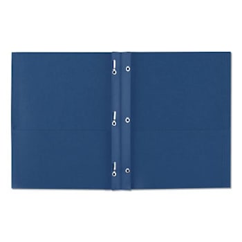 Avery 2 Pocket Folder Prong Fastener .5" Capacity 11x8.5 Dark Blue Package Of 25