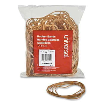 Universal Rubber Bands Size 19 0.04" Gauge Beige 4 Oz Package Of 310