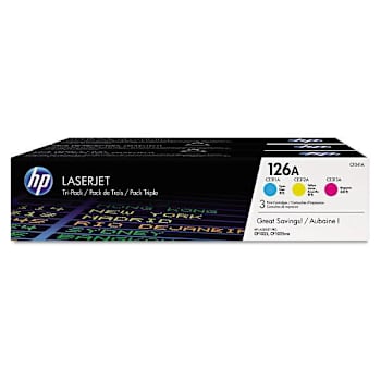 Image for HP 126a Cyan/Magenta/Yellow Original Laserjet Toner Cartridges Package Of 3 from HD Supply