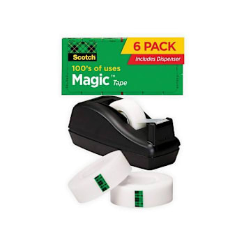 Image for Magic Tape Desktop Dispenser Value Pack, 1" Core, 0.75" X 83.33 Ft, Clear from HD Supply