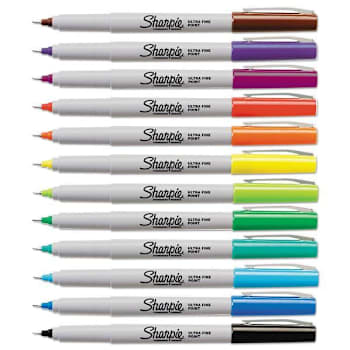Sharpie Ultra Fine Tip Permanent Marker Asst Colors Package Of 12