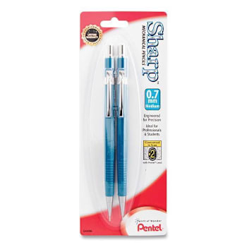 Image for Pentel Sharp Mechanical Pencil 0.7 Mm Hb #2 Black Lead Blue Barrel Package Of 2 from HD Supply