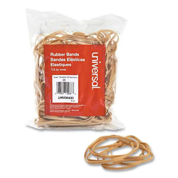 Universal Rubber Bands Size 33 0.04" Gauge Beige 4 Oz Box Package Of 160