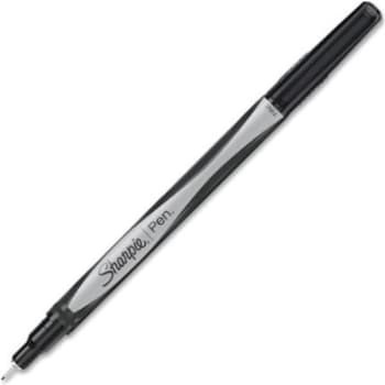 Image for Sharpie Water-Resistant Ink Pen Stick Fine 0.4 Mm Black Ink/Barrel Package Of 4 from HD Supply