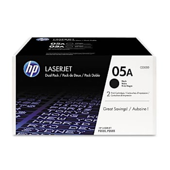 Image for HP 05a, (Ce505d) 2-Pack Black Original Laserjet Toner Cartridges from HD Supply