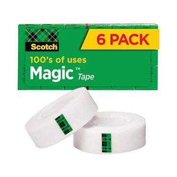 Image for Magic Tape Refill, 1" Core, 0.75" X 36 Yds, Clear, 6/Pack from HD Supply