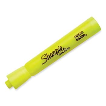 Image for Sharpie Tank Highlighter Fluorescent Yellow Ink/Barrel Chisel Tip Package Of 36 from HD Supply