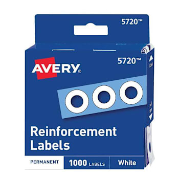 Image for Avery Dispenser Pack Hole Reinforcements 0.25" Dia White Package Of 1000 from HD Supply