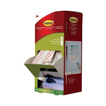 Image for Command Poster Strips Removable 0.63x1.75 White Case Of 100 from HD Supply