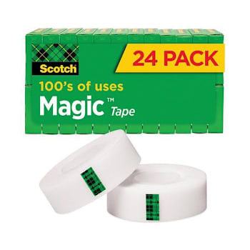 Image for Scotch Magic Tape Value Pack 1" Core 0.75"X83.33 Ft Clear Package Of 24 from HD Supply
