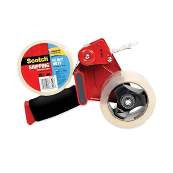 Image for Scotch Packaging Tape Dispenser With Two Rolls Of Tape - Up To 2"X60 Yds Red from HD Supply