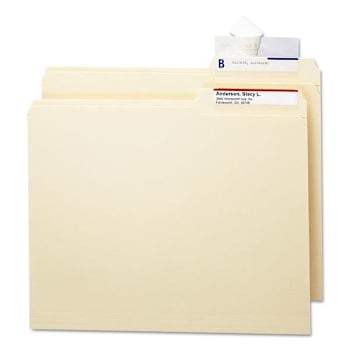 Smead Seal/View File Folder Label Protect Clear Laminate 3.5x1.69 Package Of 100