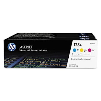 Image for HP 128a Cyan/Magenta/Yellow Original Laserjet Toner Cartridges Package Of 3 from HD Supply
