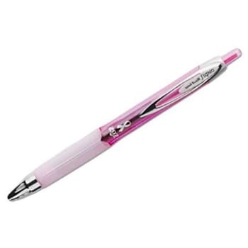 Image for Uni-Ball Signo Breast Cancer Awareness Black Ink Pink/White Barrel Package Of 2 from HD Supply