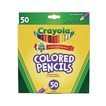 Image for Crayola Long-Length Colored Pencil Set 3.3 Mm 2b Asst Lead/Barrel Package Of 50 from HD Supply