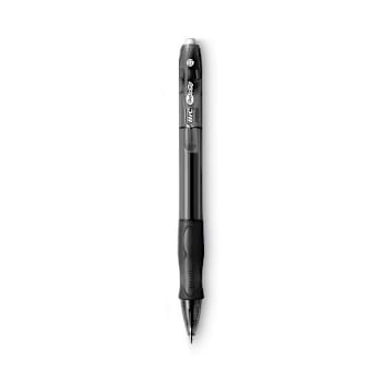 Image for Bic Gel-Ocity Gel Pen Retract M .7 Mm Black Ink Clear/Black Barrel Package Of 24 from HD Supply