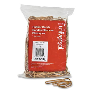 Image for Universal Rubber Bands Size 32 0.04" Gauge Beige 1 Lb Box Package Of 820 from HD Supply