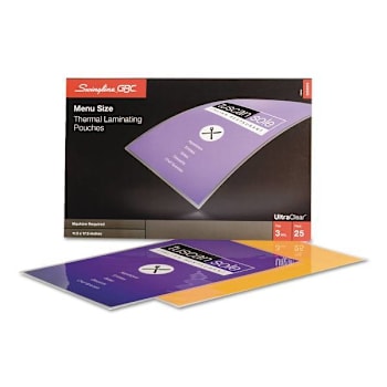Gbc Ultraclear Thermal Laminating Pouches 3 Mil 11.5"X17.5" Gloss Clear 25/Pack