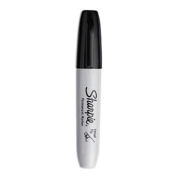 Sharpie Chisel Tip Permanent Marker Medium Black Package Of 4