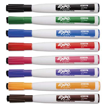 Image for Expo Magnetic Dry Erase Marker Fine Bullet Tip Assorted Colors Package Of 8 from HD Supply