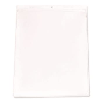 C-Line Clear Vinyl Ticket Holders Both Sides Clear 50 Sheets 9x12 Package Of 50