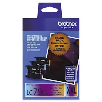 Image for Brother Innobella Super High-Yield Ink 1200 Pg Cyan/Magenta/Yellow Package Of 3 from HD Supply