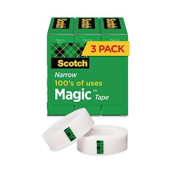 Image for Magic Tape Refill, 1" Core, 0.5" X 36 Yds, Clear, 3/Pack from HD Supply