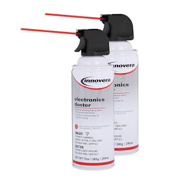 Innovera Compressed Air Duster Cleaner 10 Oz Can Package Of 2