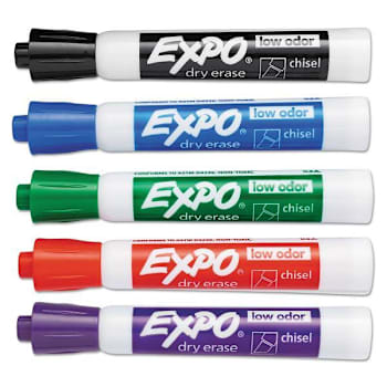 Image for Expo Low-Odor Dry-Erase Marker Broad Chisel Tip Assorted Colors Package Of 36 from HD Supply