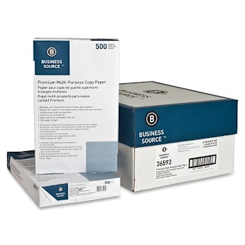 Business Source Premium Copy Paper 8.5"X14" 20 Lb Basis Weight Case Of 10
